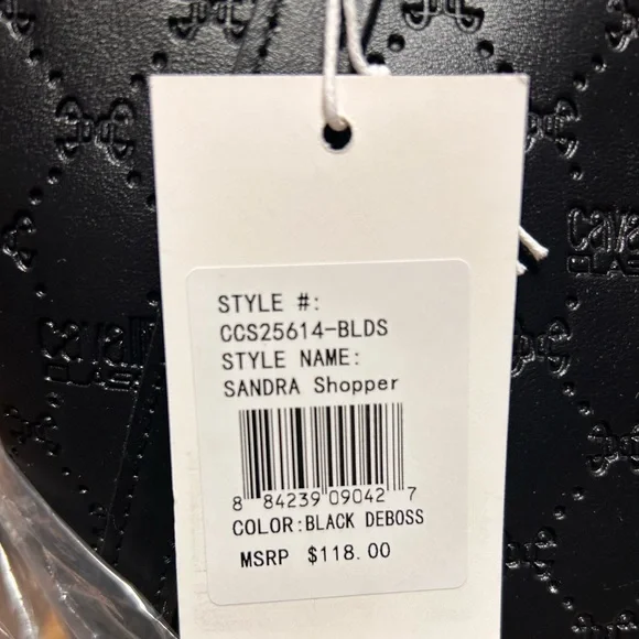 Cavalli Class Quilted Black Tote - Picture 3 of 6